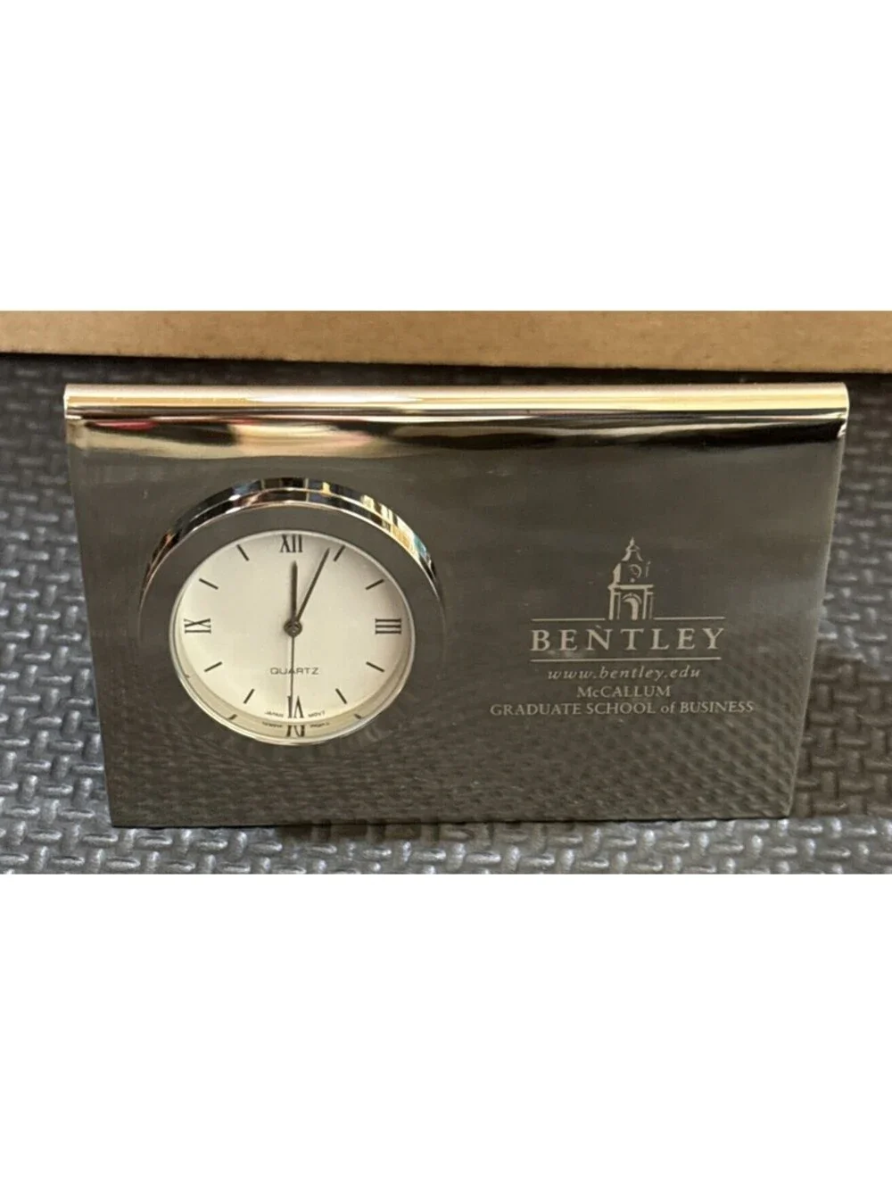 Bentley College McCallum Graduate School Of Business Desk Clock Card Holder